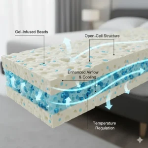 gel-infused-memory-foam-airflow