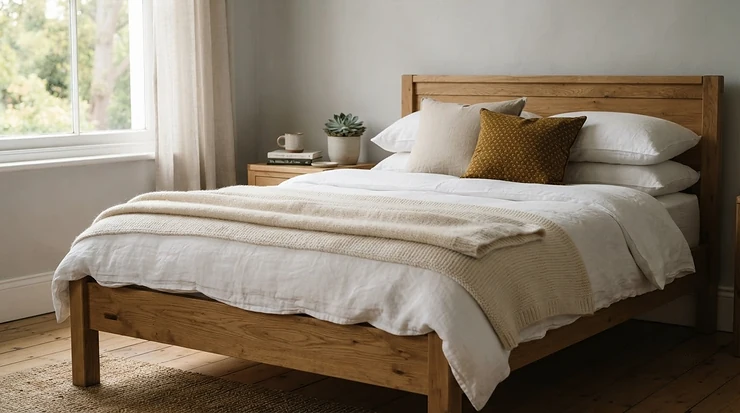 An inviting queen mattress under $500 for a guest bedroom ready for weekend visitors.