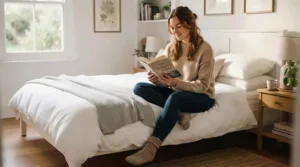 An economical mattress under $500 for a guest bedroom providing firm lower back support