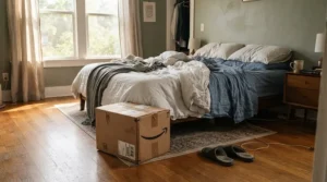 A low-cost mattress under $500 for a guest bedroom delivered in a compact cardboard box